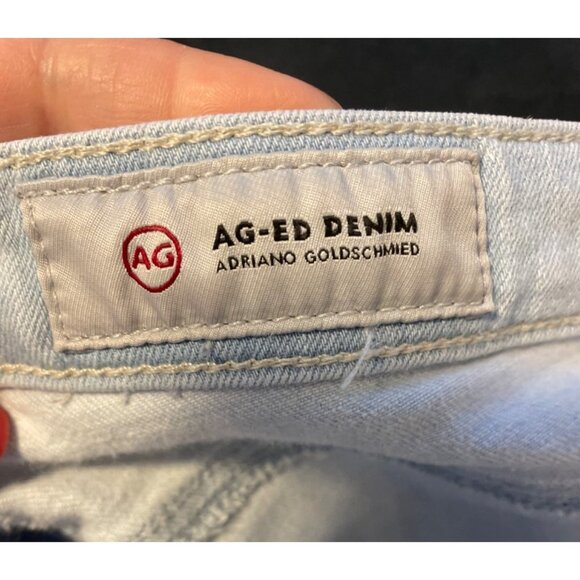 Adriano Goldschmied Prima Crop AG ED Denim Cigarette Cropped Pants Sz 27R - Picture 6 of 14